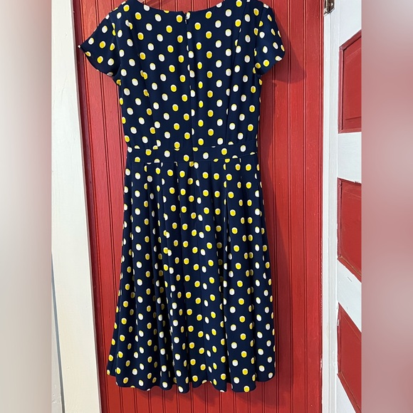 Talbots Navy Polka Dot Dress 2 - Picture 7 of 7